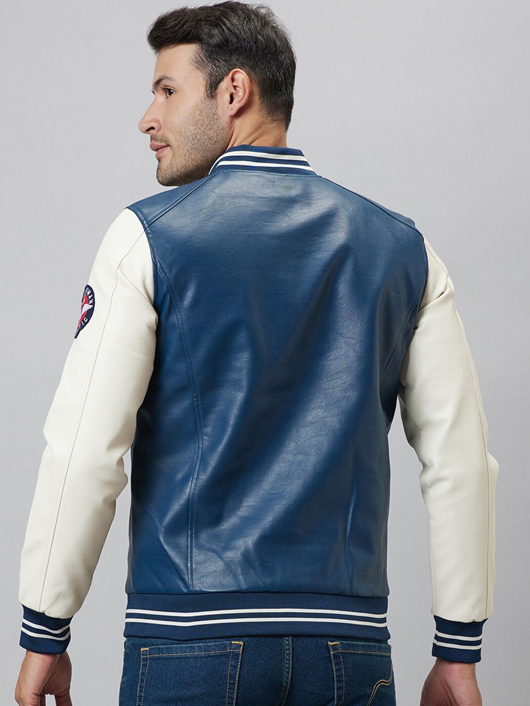 Being Human Typography Printed Cotton Varsity Jacket