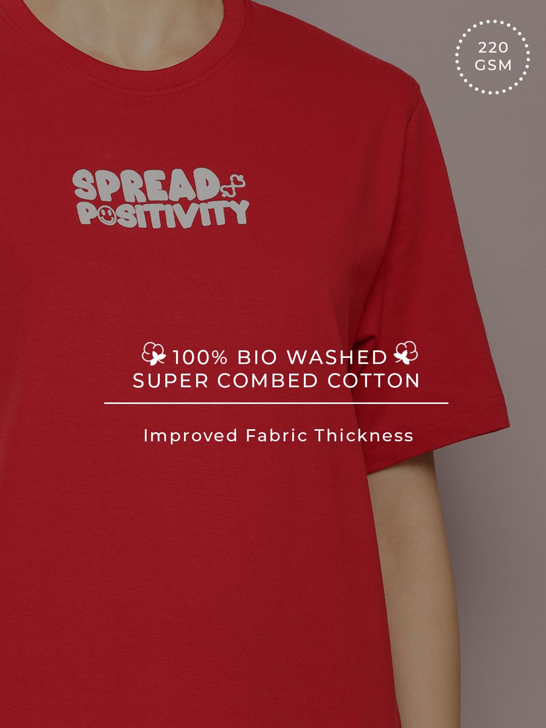 DILLINGER Women Typography Printed Embossed Oversized T-shirt