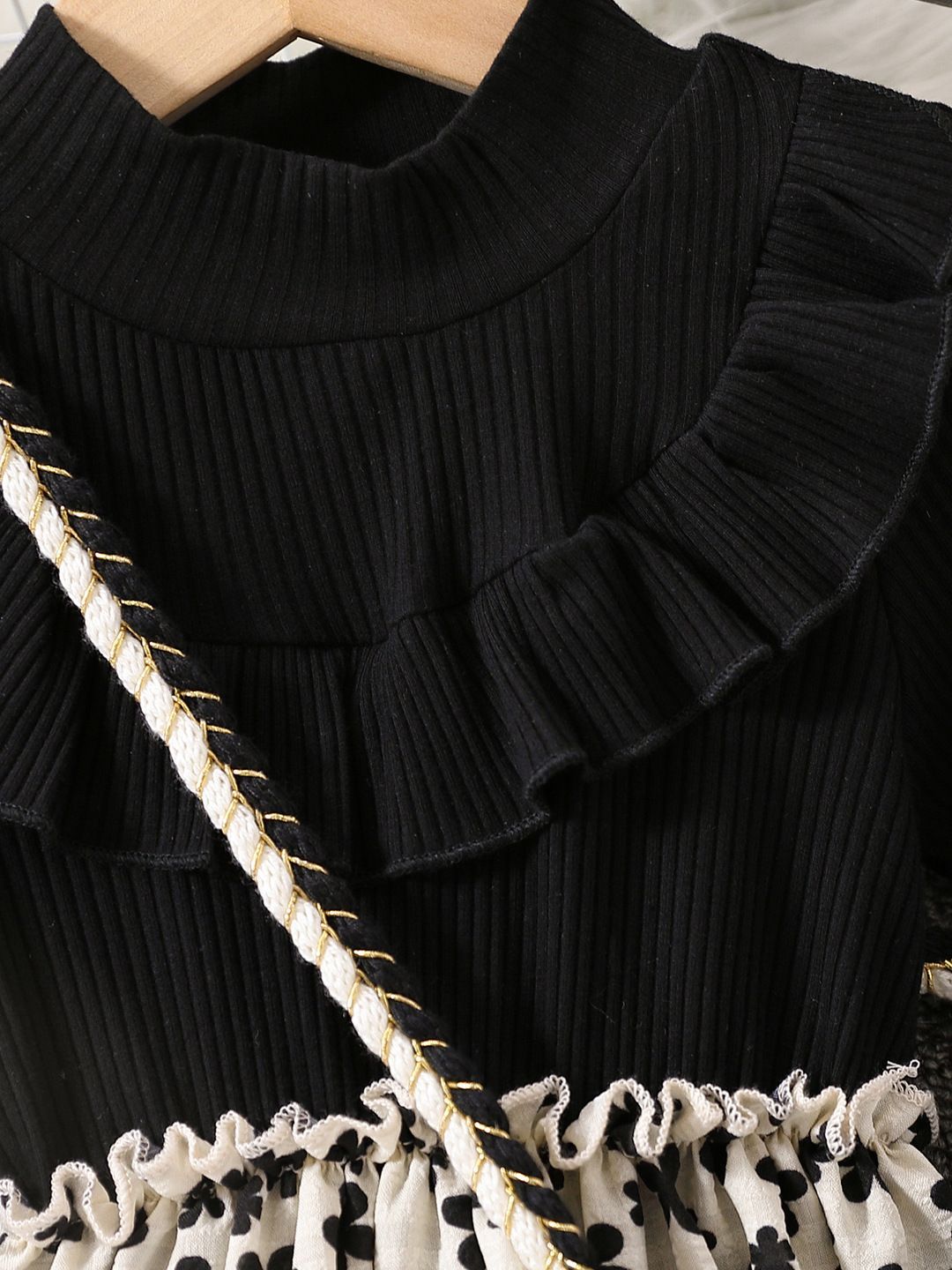 YK Floral Print Fit & Flare Maxi Dress