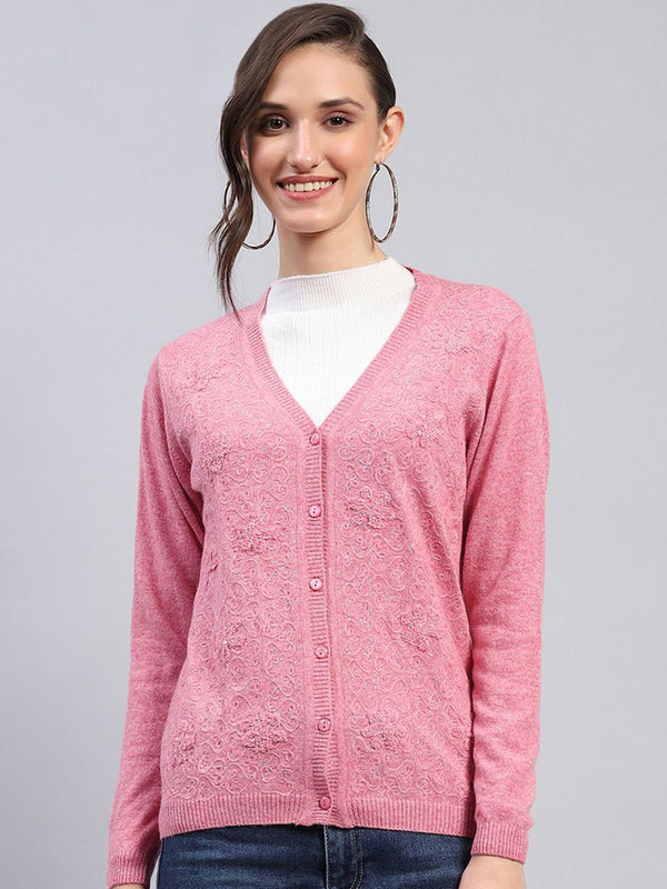 Monte Carlo Women Woollen Long Sleeves Cardigan