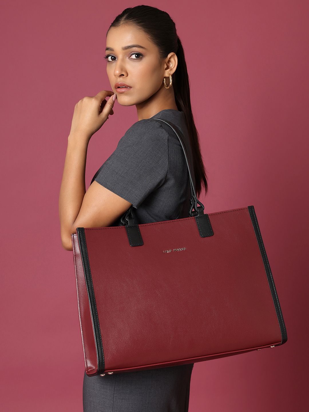 Lino Perros Oversized Structured Tote Bag