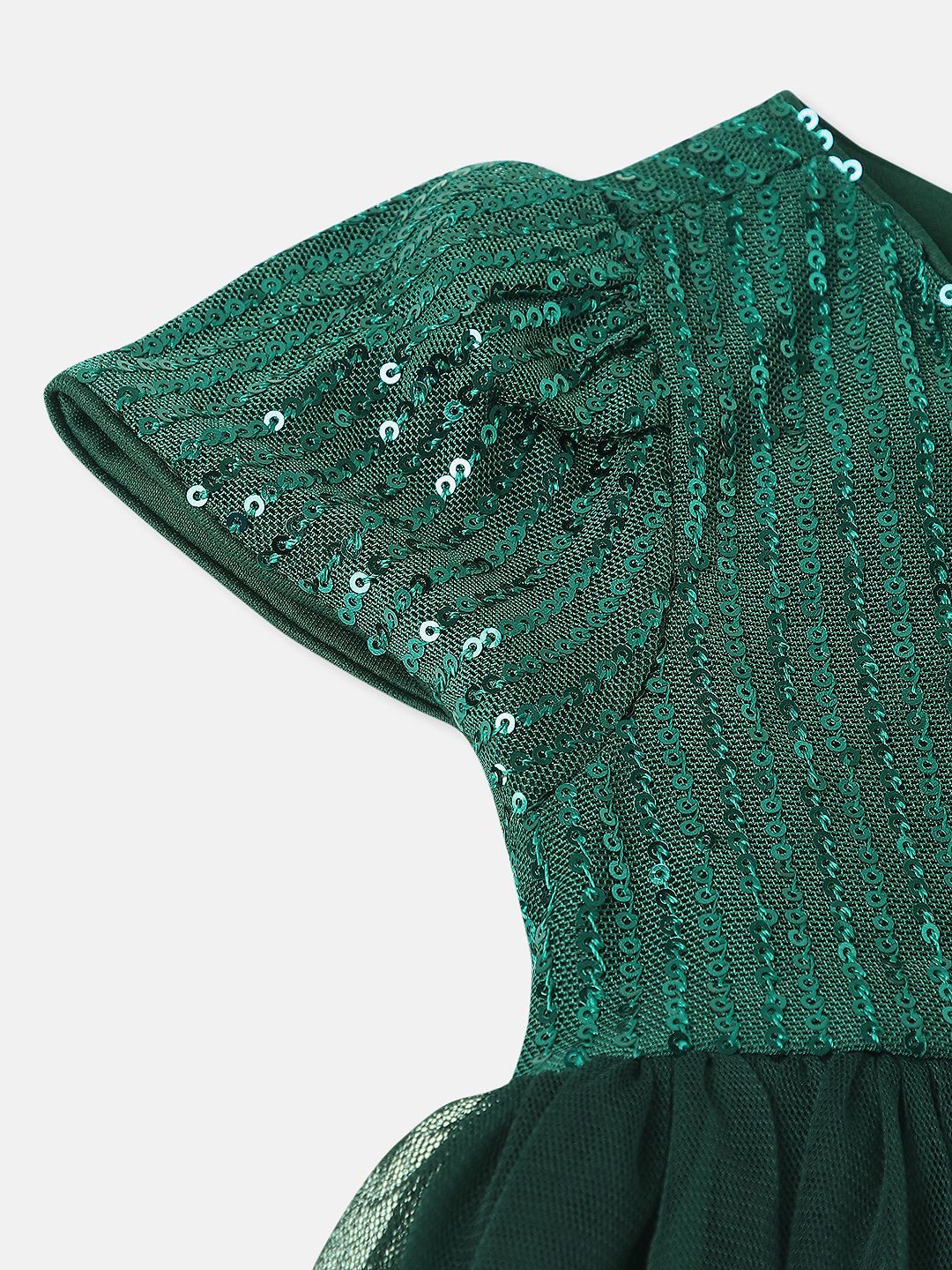 Nauti Nati Girls Sequin Party Dress with Sling Bag