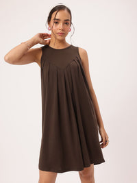 DressBerry Feminine Flair Pleated A-Line Mini Dress