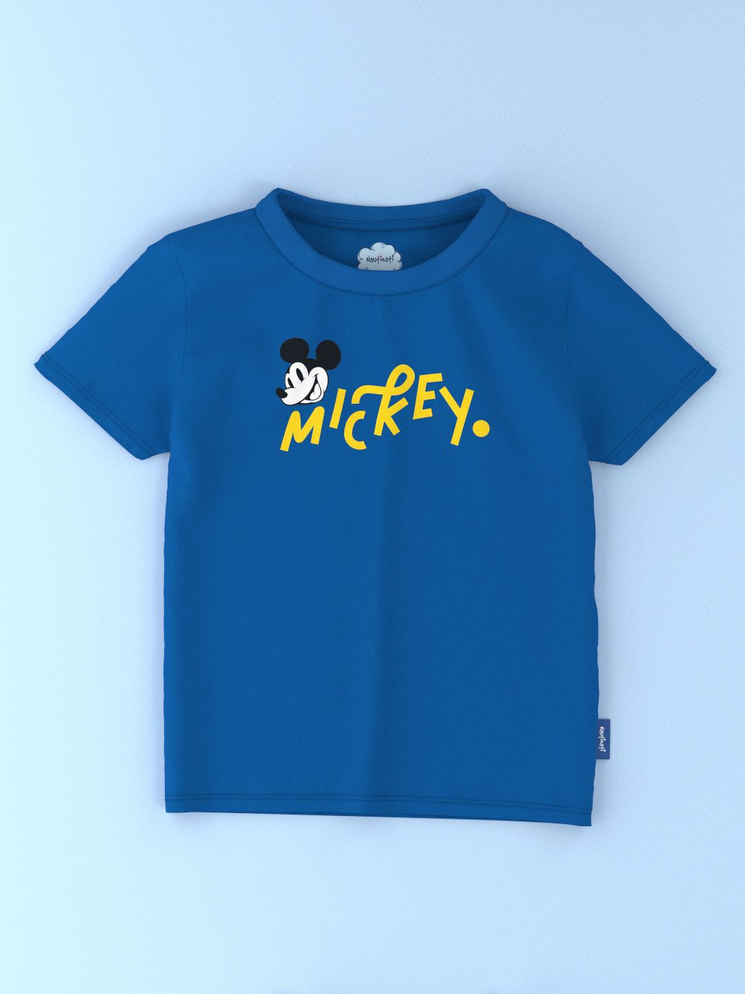 Nauti Nati Boys Pack Of 2 Mickey Mouse Printed Antimicrobial Cotton T-shirts