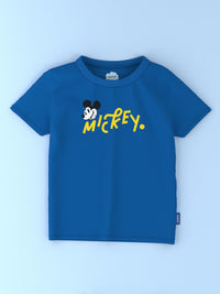 Nauti Nati Boys Pack Of 2 Mickey Mouse Printed Antimicrobial Cotton T-shirts