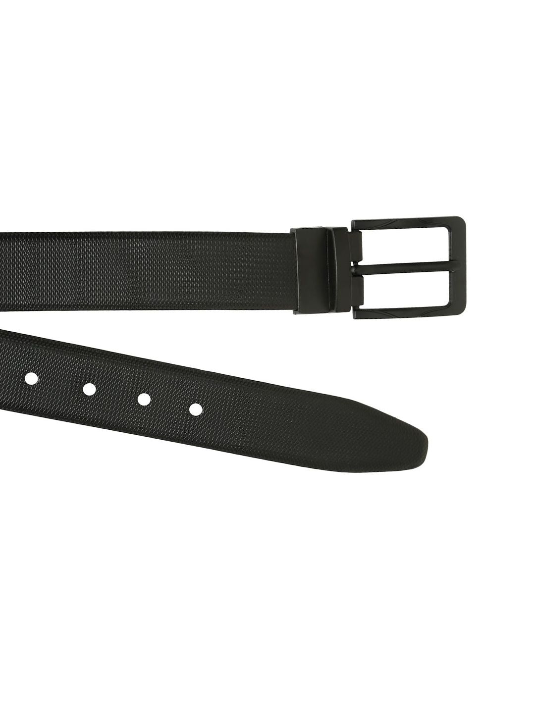 Teakwood Leathers Men Textured Leather Formal Belt