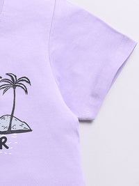 Happy Faces Boys Pure Cotton Typography & Graphic Printed T-shirt