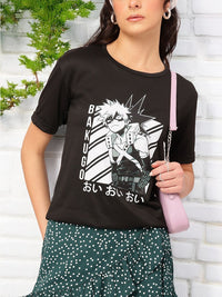 DressBerry Cultural Canvas Printed T-shirt