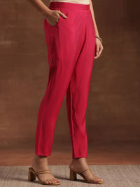 Libas Bandhani Printed Pleated Shoulder Straps Anarkali Kurta With Trouser & Dupatta