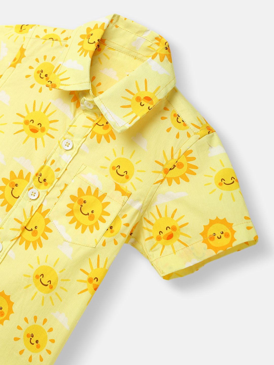 Nauti Nati Boys Printed Shirt with Shorts