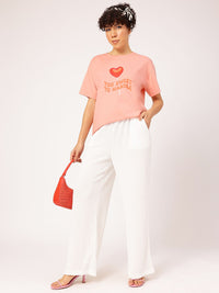 DressBerry Candy Crush Conversational Print Relaxed T-shirt