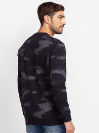 SPYKAR Camouflage Printed Pullover Sweatshirt