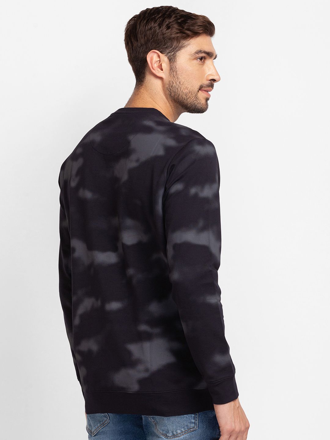 SPYKAR Camouflage Printed Pullover Sweatshirt