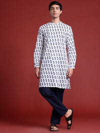 Anouk Men Floral Printed Regular Kurta with Trousers