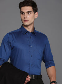 Raymond Self Design Slim Fit Pure Cotton Formal Shirt