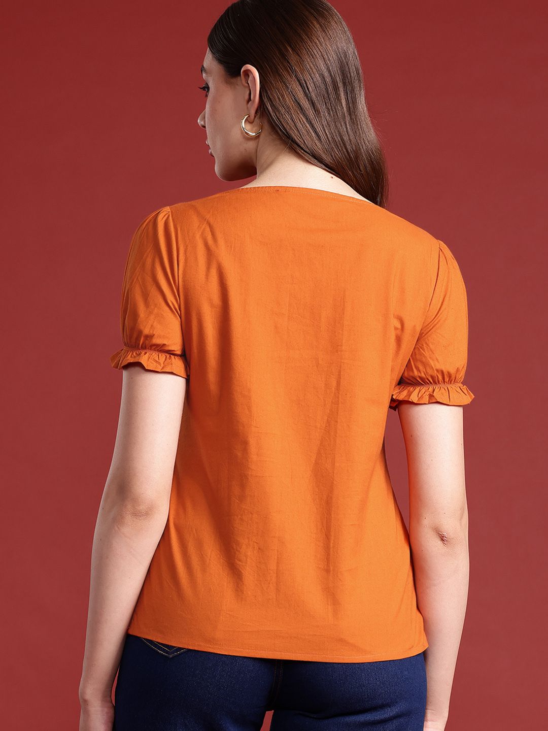 all about you Sweetheart Neck Cotton Top