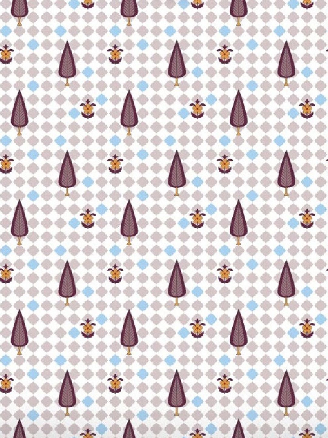 BOMBAY DYEING Cardinal White Floral 120 TC Cotton Queen Bedsheet Set-2.24 m X 2.54 m