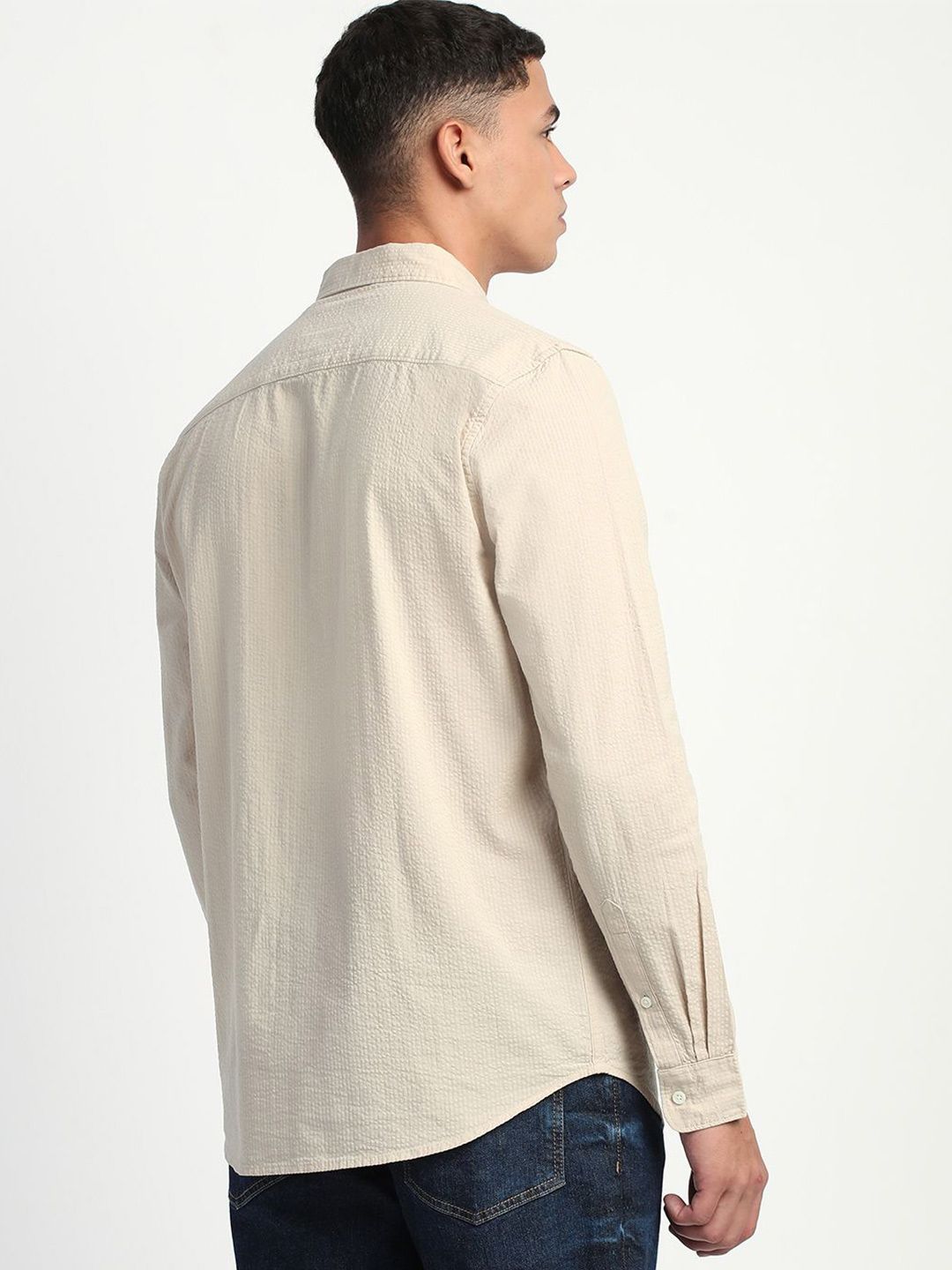 THE BEAR HOUSE Men Slim Fit Opaque Casual Shirt