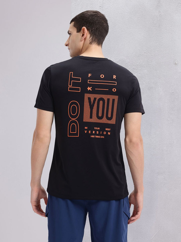 HRX by Hrithik Roshan Men Printed Rapid-Dry Training T-shirt