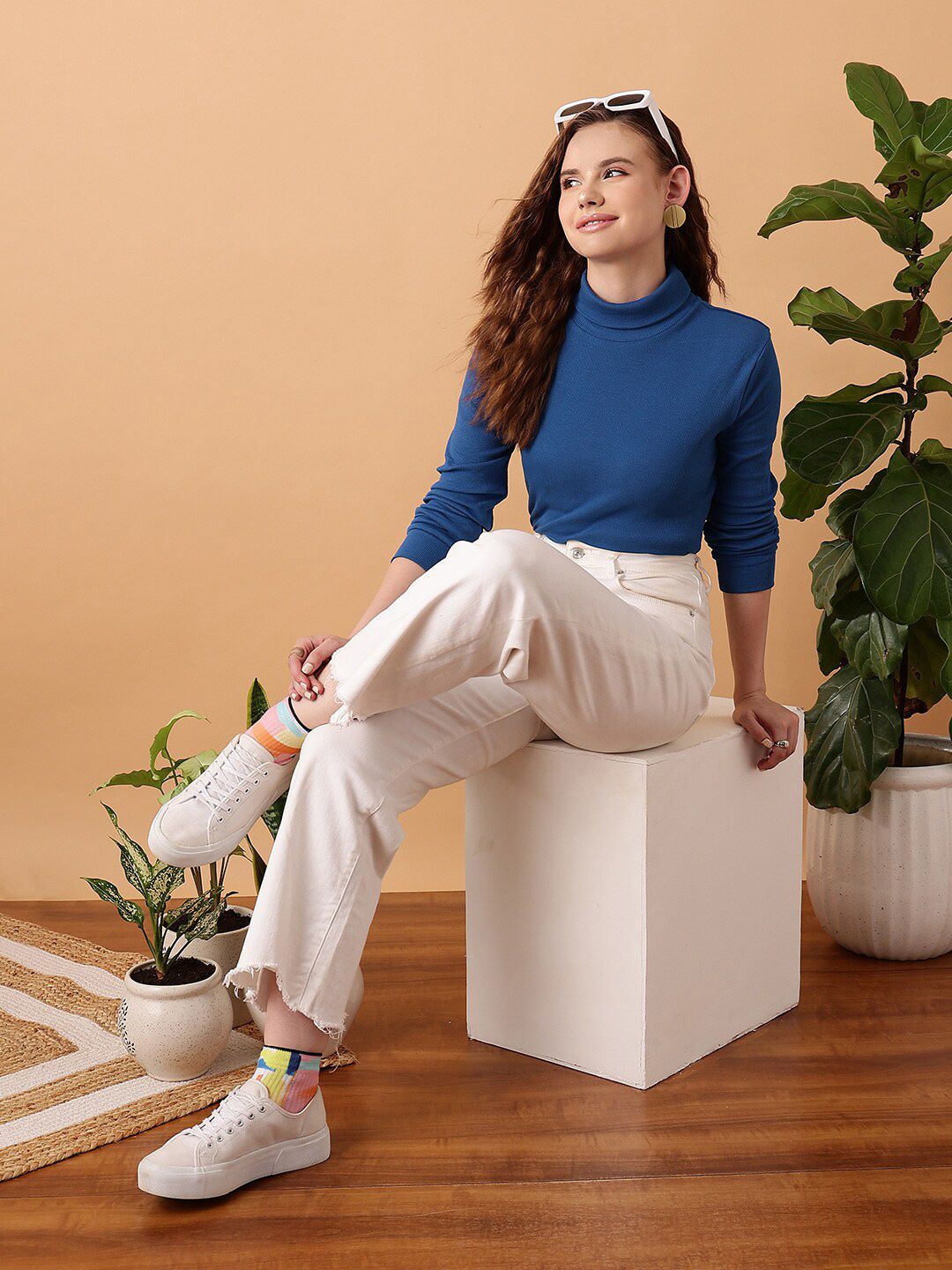 STREET 9 High Neck Long Sleeves Top