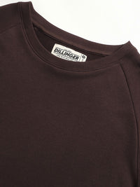 DILLINGER Men Solid Ultra Soft Drapey Cotton Raglan T-Shirt