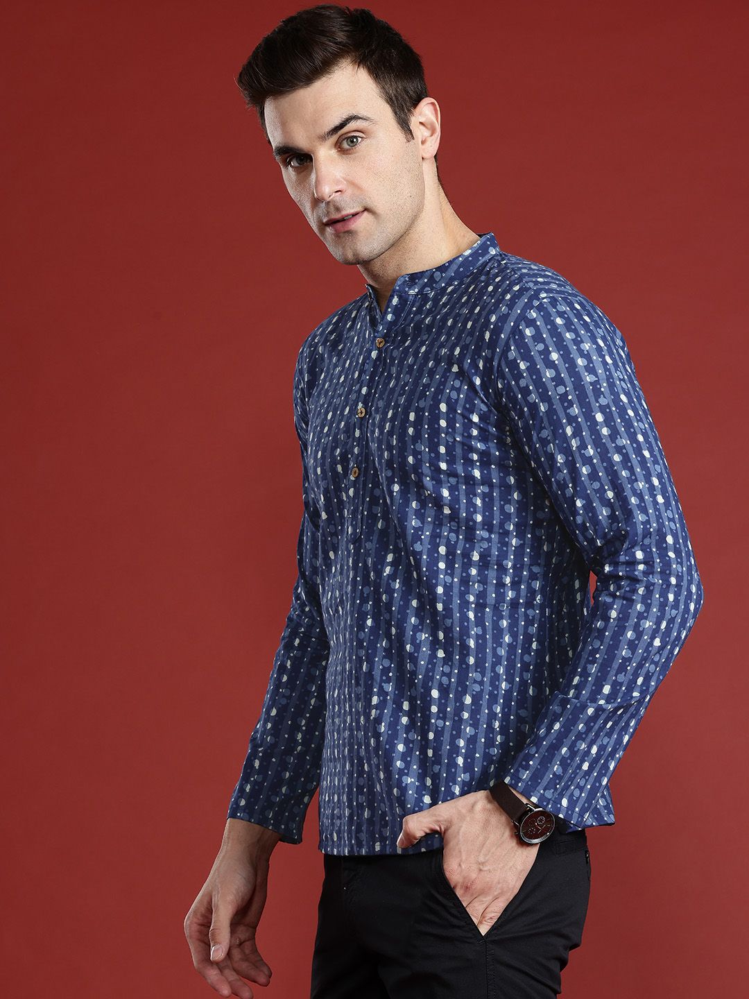 Anouk Printed Pure Cotton Short Kurta