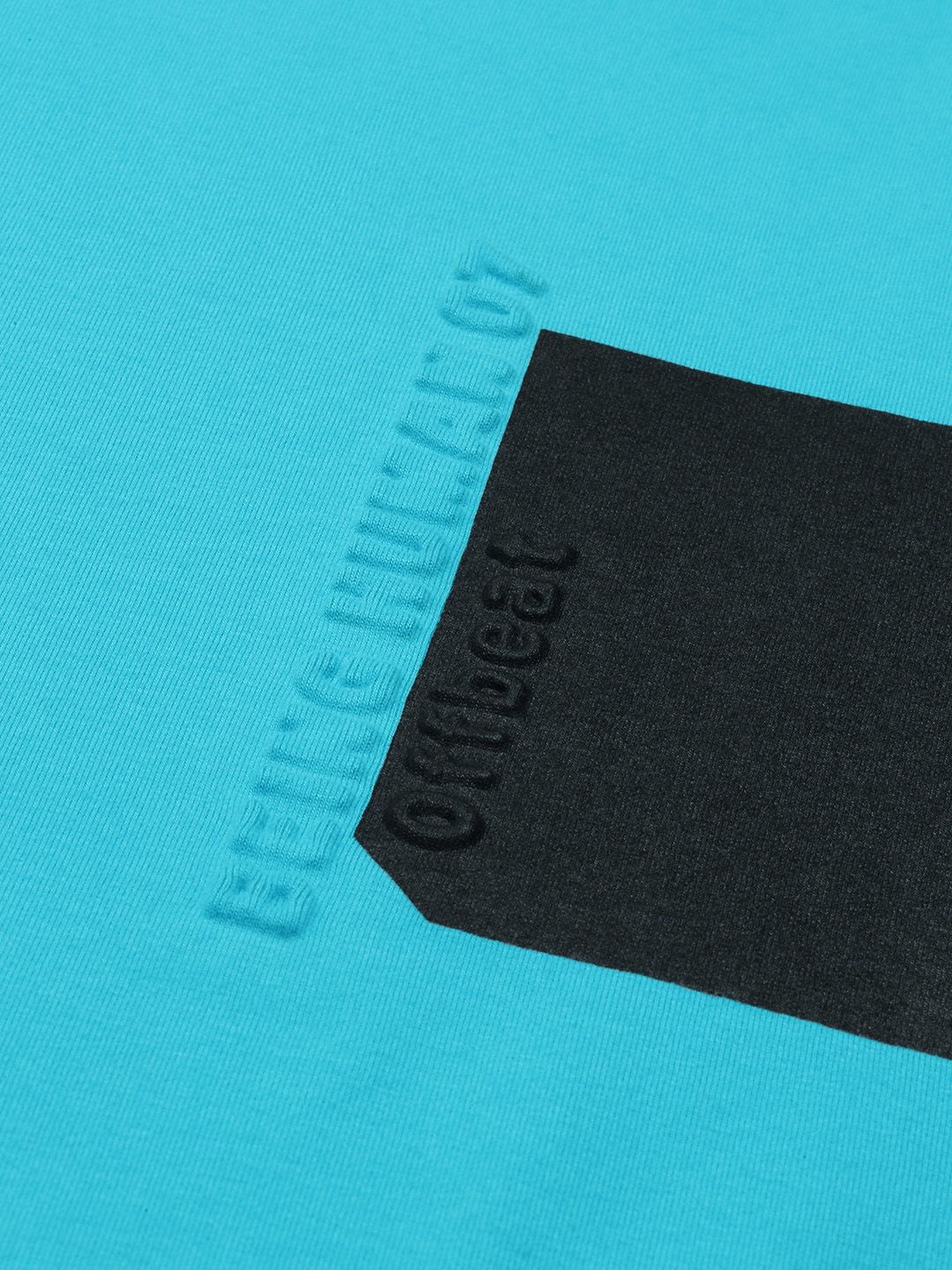 Being Human Embossed Detail Patchwork Round Neck T-shirt