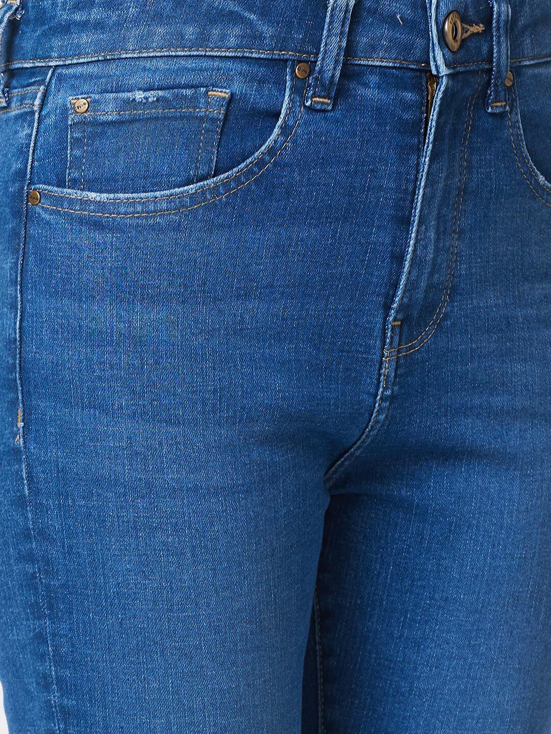 SPYKAR Women Skinny Fit High-Rise Light Fade Stretchable Jeans