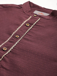 Anouk Woven Design Regular Kurta With Pyjamas