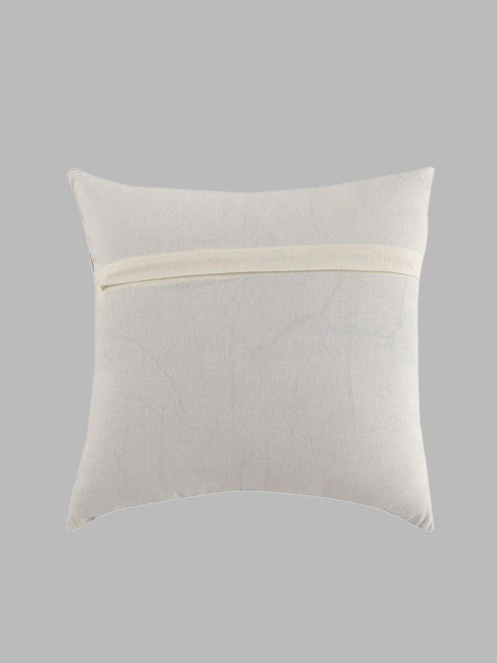 STITCHNEST Yellow & Sea Green Set of 5 Ethnic Motifs Square Cushion Covers