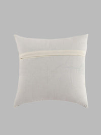 STITCHNEST Yellow & Sea Green Set of 5 Ethnic Motifs Square Cushion Covers