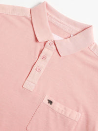 THE BEAR HOUSE Men Solid Regular Fit Polo T-shirt