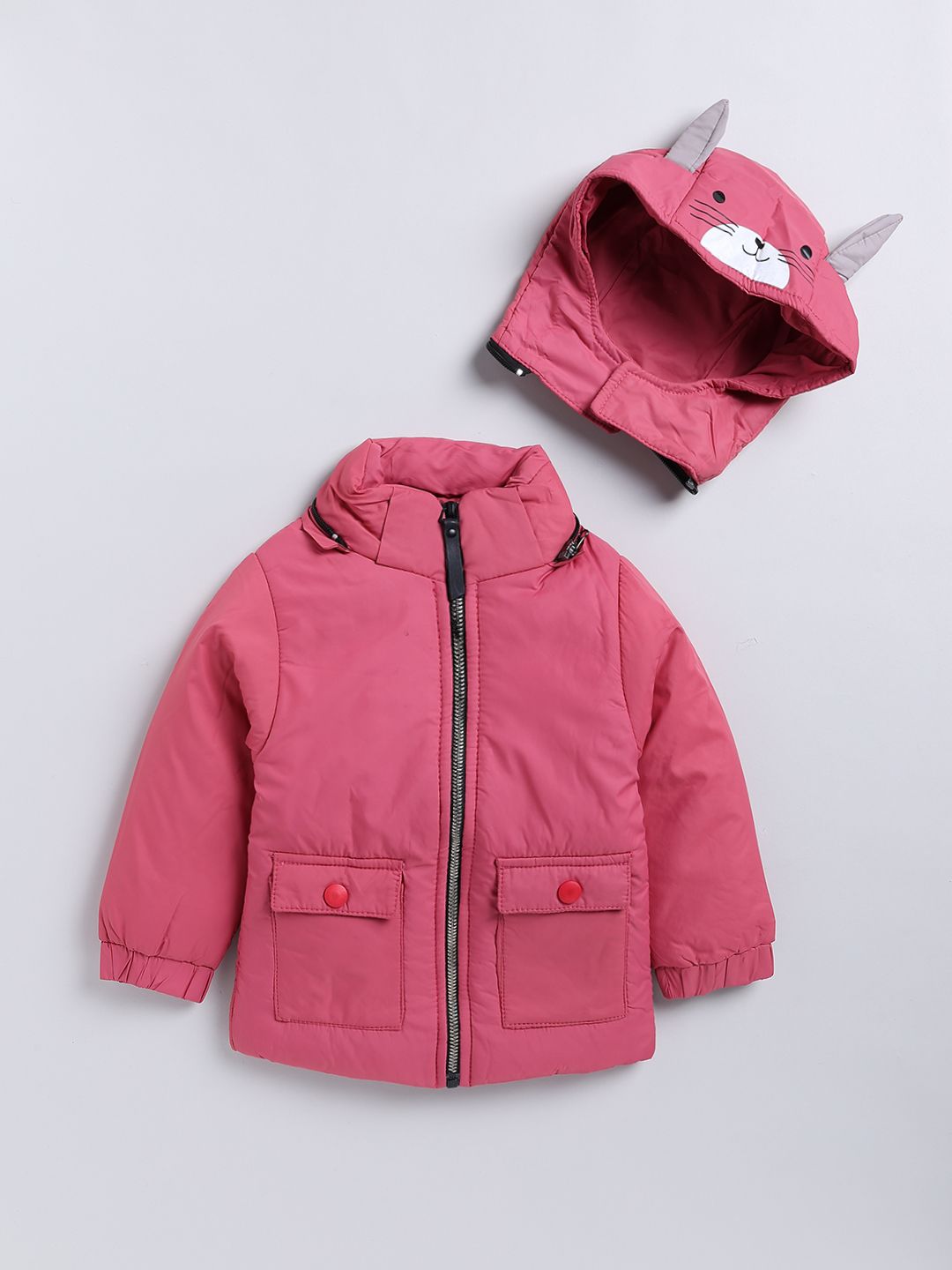 Moms Love Girls Lightweight Hooded Padded Jacket