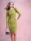 DressBerry Ruched Bodycon Dress