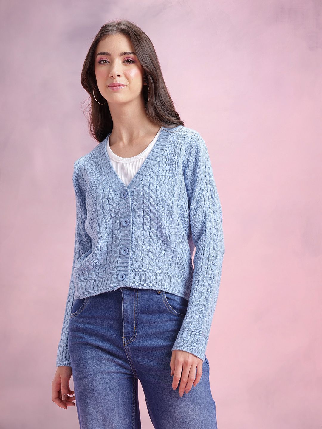 DressBerry Cable Knit Cardigan