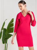 Athena Pink Scuba Mini Bodycon Dress