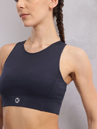 HRX by Hrithik Roshan Solid Crop Top with Bootcut Pants Yoga Tracksuit