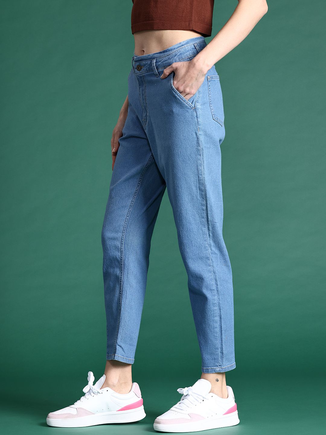 DressBerry Women Mom Fit Stretchable Jeans