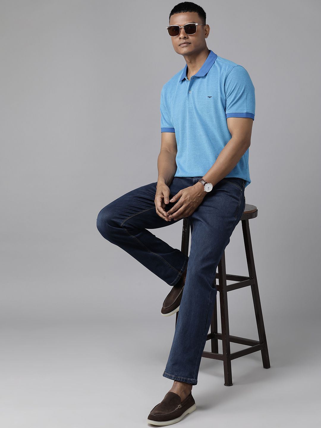 Park Avenue Men Polo Collar Slim Fit T-shirt