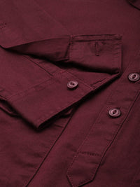 SPYKAR Slim Fit Band Collar Pure Cotton Casual Shirt