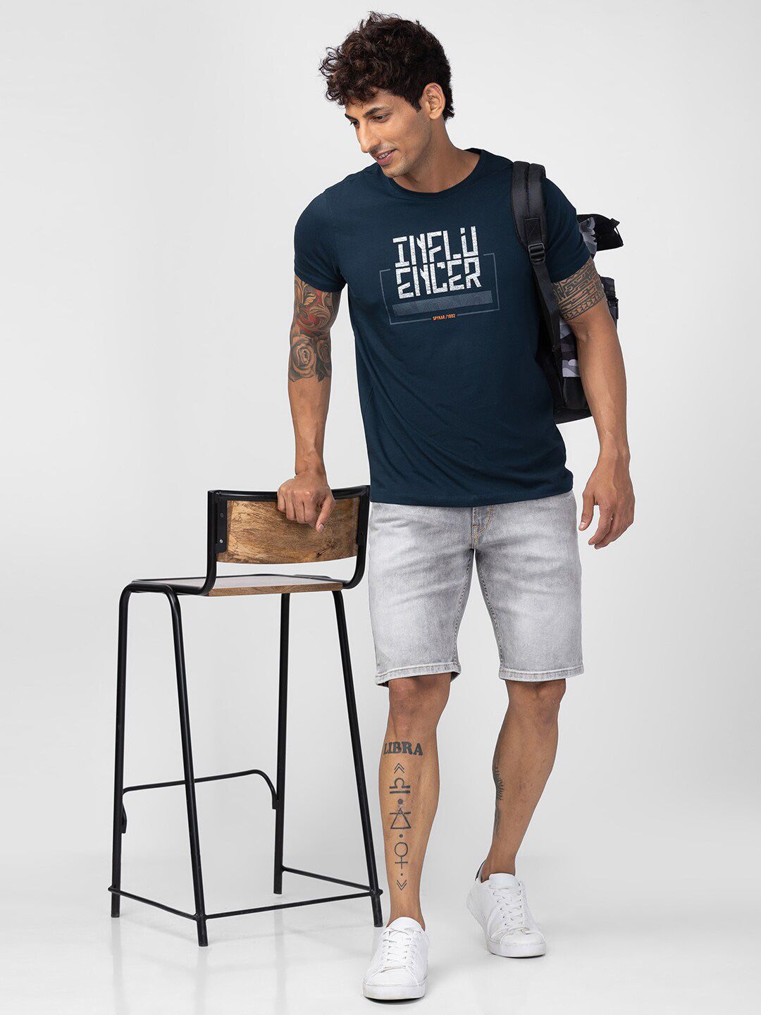 SPYKAR Men Typography Printed Cotton T-shirt