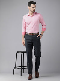 Park Avenue Men Pink Solid Slim Fit Formal Shirt