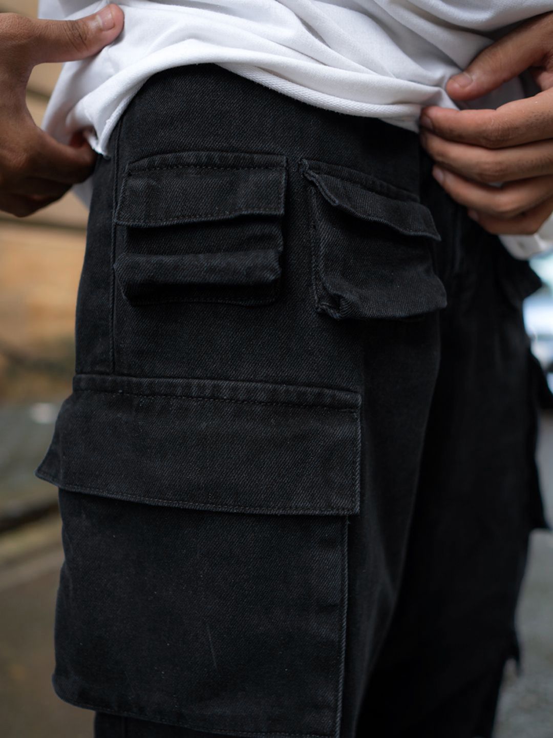 Powerlook Men Loose Fit Cargos Trousers