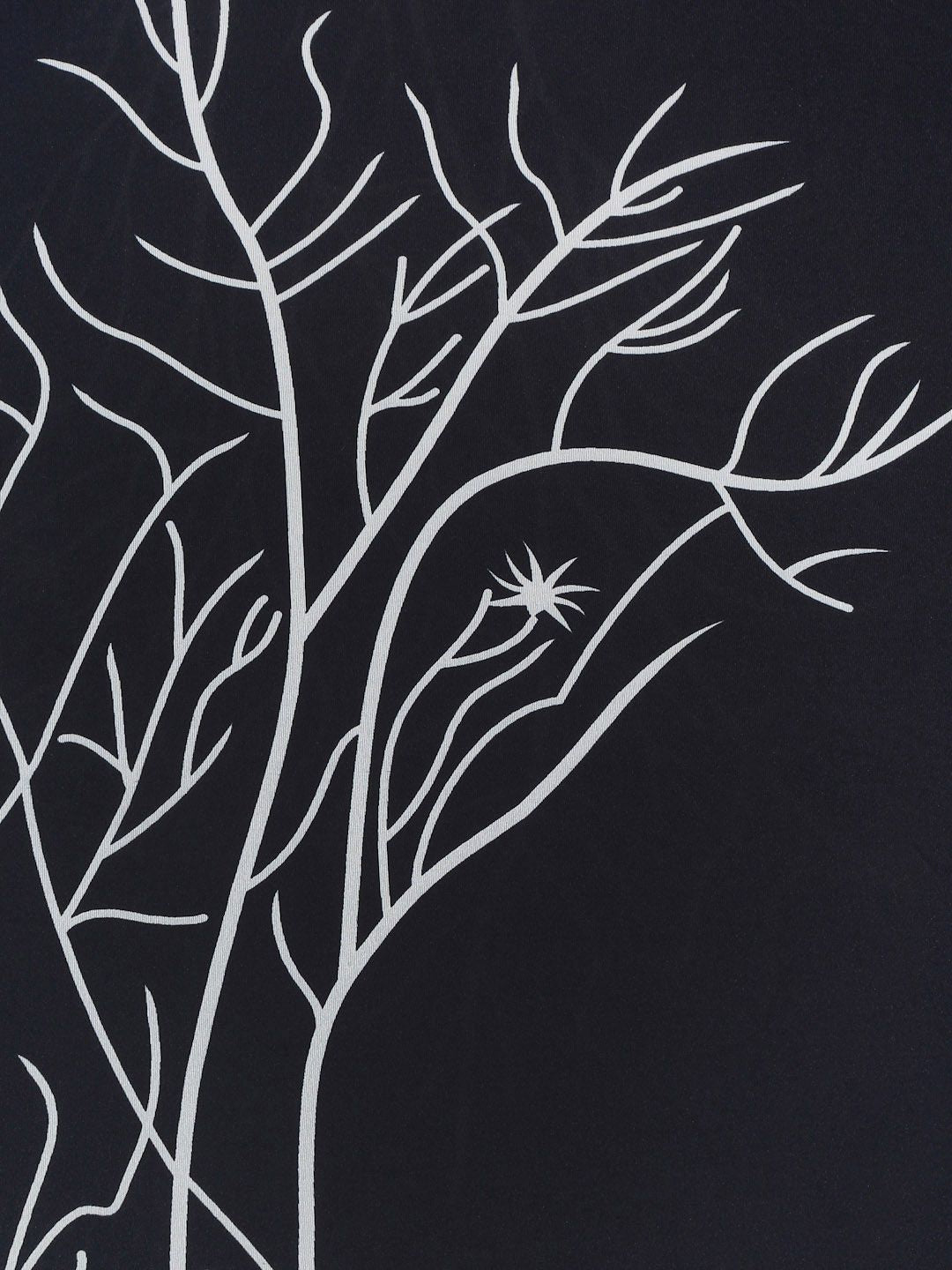 Cortina Black Quirky Printed 3-Seater Sofa Cover