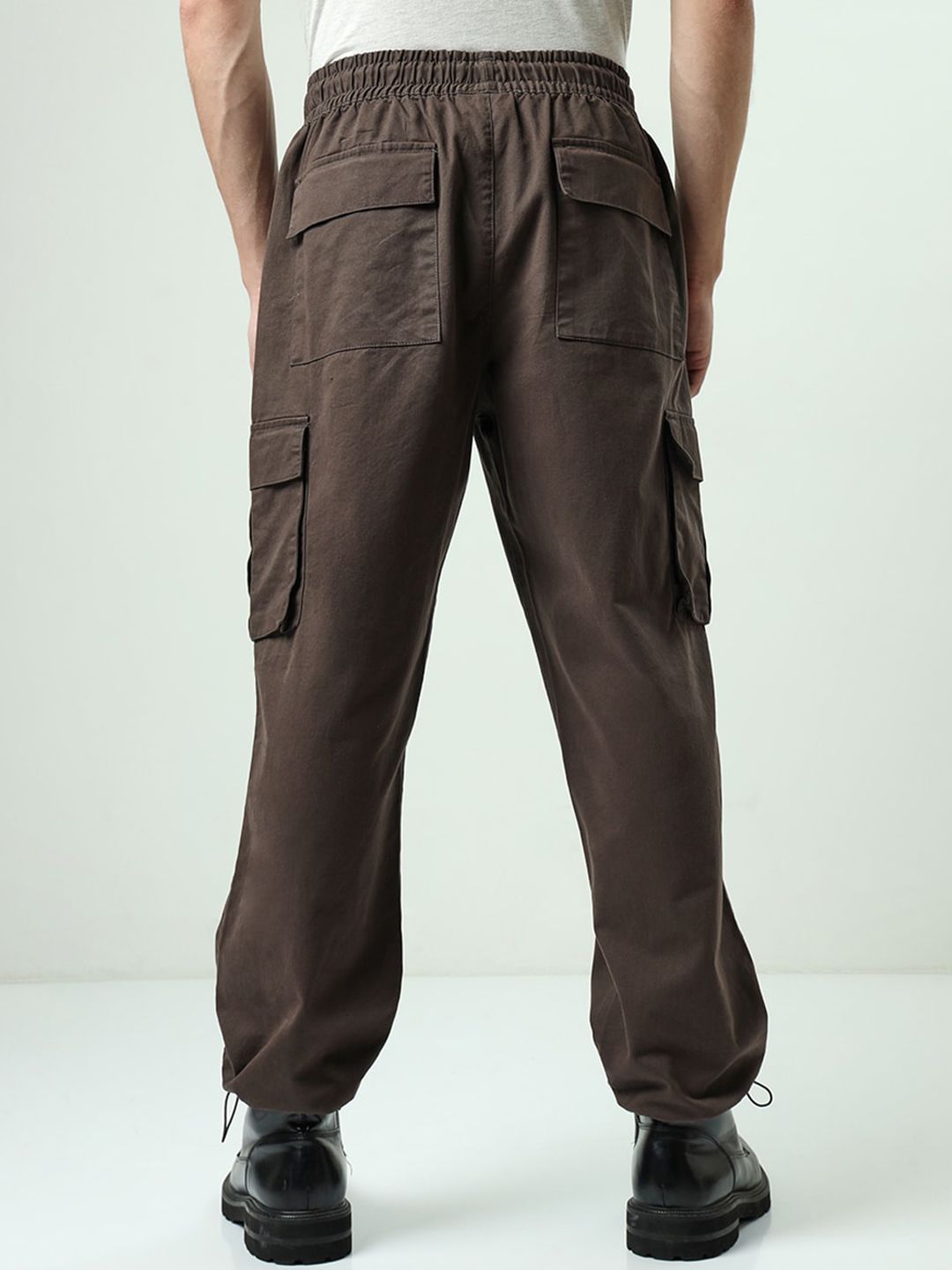 Bewakoof Men Baggy Oversized Cargo Parachute Pants