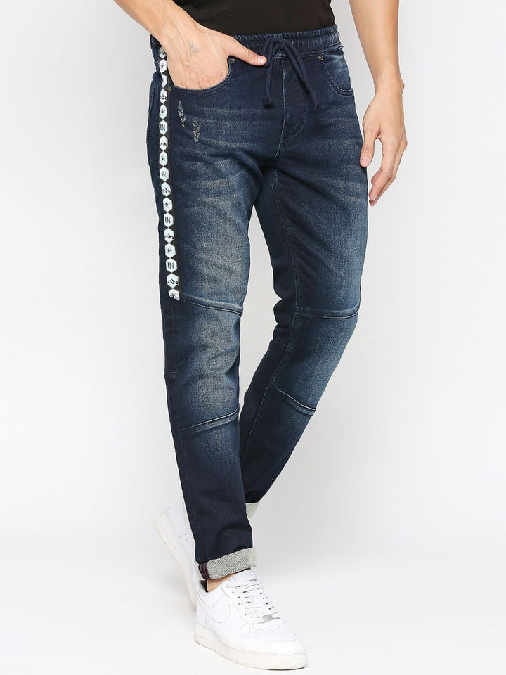 Being Human Men Mid Rise Clean Look Heavy Fade Jeans