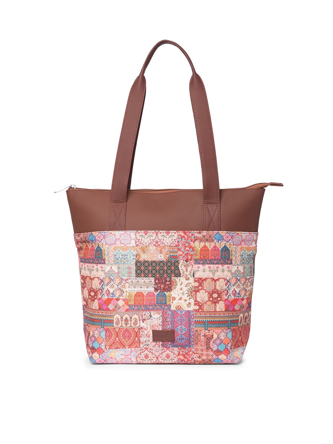 ZOUK Ethnic Motifs Printed Shopper Tote Bag