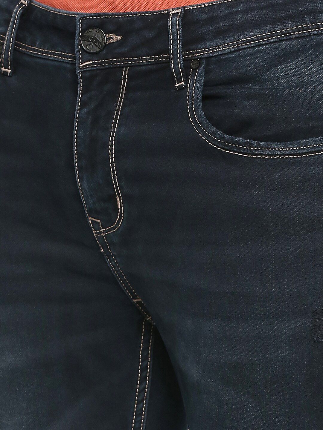 Being Human Men Slim Fit Mid-Rise Light Fade Clean Look Stretchable Jeans