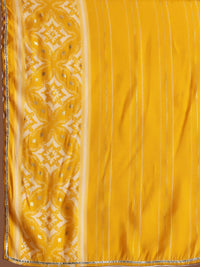 Libas Ethnic Motifs Printed Thread Work Anarkali Kurta With Churidar & Dupatta