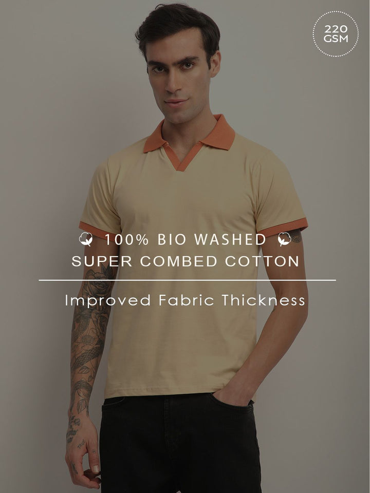 DILLINGER Men Short Sleeve Regular Fit Solid Polo Tshirt